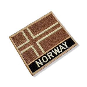 BP0054N-004 Bandeira Noruega Patch Bordado 7,5×6,3cm