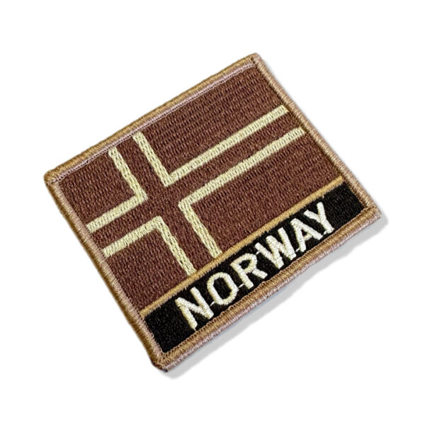 BP0054N-004 Bandeira Noruega Patch Bordado 7,5x6,3cm - Imagem 3