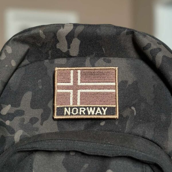 BP0054N-004 Bandeira Noruega Patch Bordado 7,5x6,3cm - Imagem 4