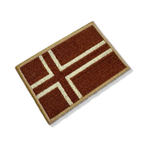 BP0054-004 Bandeira Noruega Patch Bordado 7,5×6,3cm