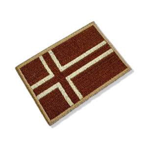 BP0054-004 Bandeira Noruega Patch Bordado 7,5x5cm