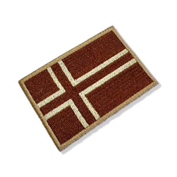 BP0054-004 Bandeira Noruega Patch Bordado 7,5x5cm