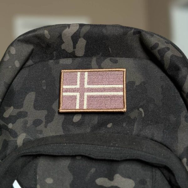 BP0054-004 Bandeira Noruega Patch Bordado 7,5x5cm - Imagem 4