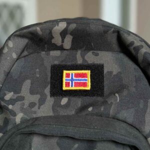 BP0054-031 Bandeira Noruega Patch Bordado 3,8×2,5cm