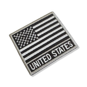 BP0055N-002 Bandeira USA Patch Bordado 7,5×6,3cm
