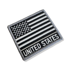 BP0055N-002 Bandeira USA Patch Bordado 7,5×6,3cm