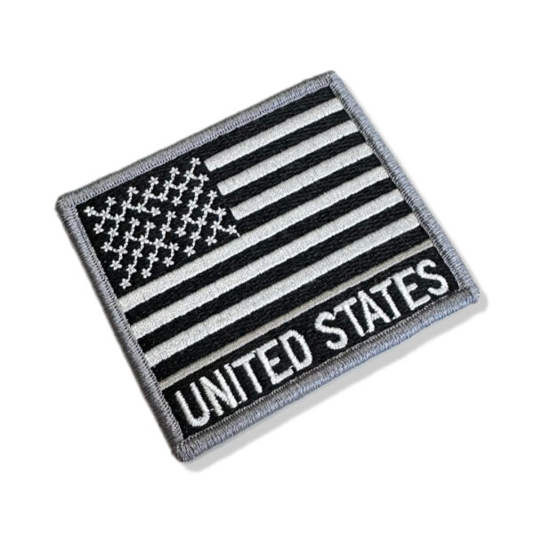 BP0055N-002 Bandeira USA Patch Bordado 7,5x6,3cm - Imagem 3