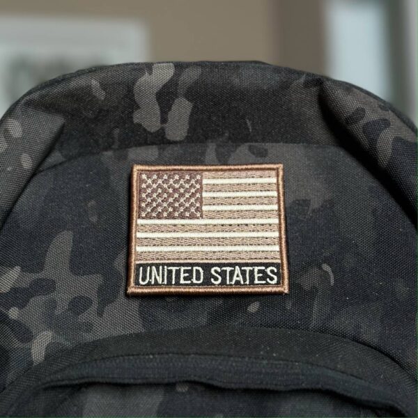 BP0055N-004 Bandeira USA Patch Bordado 7,5x6,3cm - Imagem 2