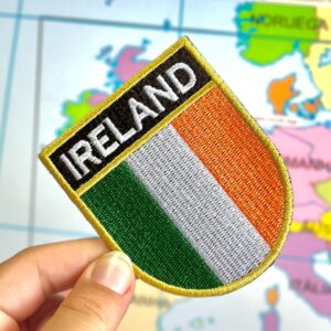 BP0059E-001 Bandeira Irlanda Patch Bordado 6,8×8,0cm