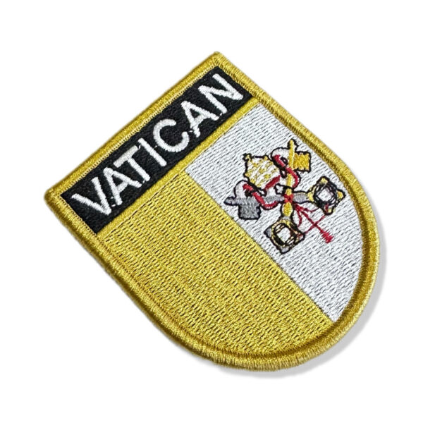 BP0060E-001 Bandeira Vaticano Patch Bordado 6,8x8,0cm - Imagem 7