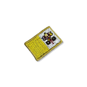 BP0060-031 Bandeira Vaticano Patch Bordado 3,8×2,5cm