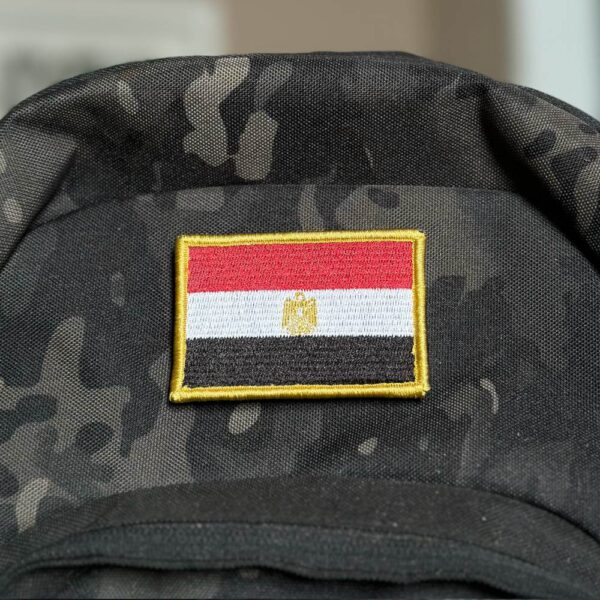 BP0069-001 Bandeira Egito Patch Bordado 7,5x5,0cm - Imagem 2