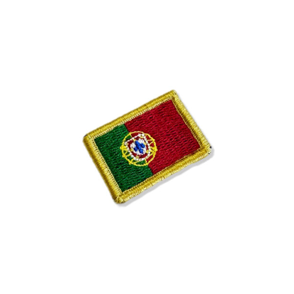 BP0071-031 Bandeira Portugal Patch Bordado 3,8x2,5cm - Imagem 3