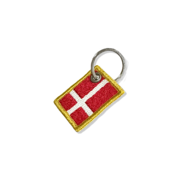 BP0073-031 Bandeira Dinamarca Patch Bordado 3,8x2,5cm - Imagem 5