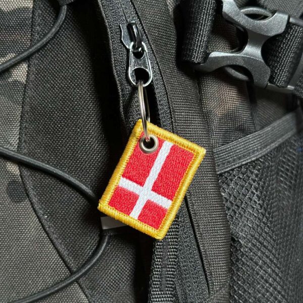 BP0073-031 Bandeira Dinamarca Patch Bordado 3,8x2,5cm - Imagem 6
