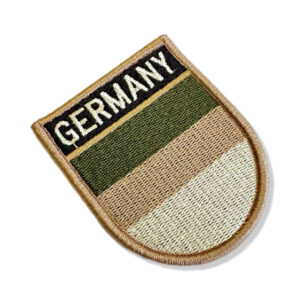 BP0081E-003 Bandeira Alemanha Patch Bordado 6,8×8,0cm