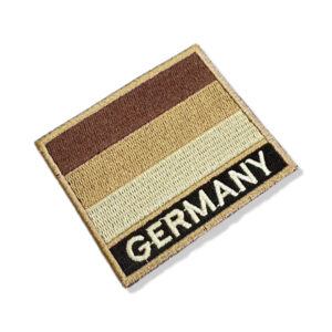 BP0081N-004 Bandeira Alemanha Patch Bordado 7,5×6,3cm