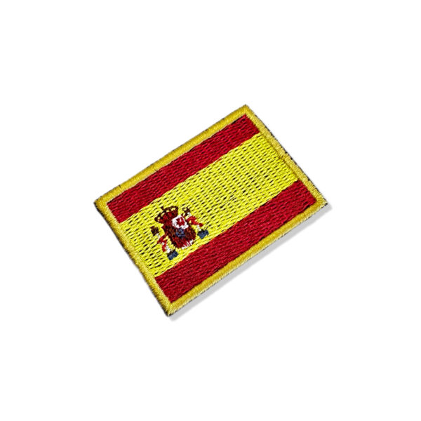 BP0084-011 Bandeira Espanha Patch Bordado 5,7x3,8cm