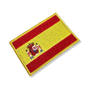 BP0084-001 Bandeira Espanha Patch Bordado 7,5×5