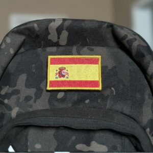 BP0084-001 Bandeira Espanha Patch Bordado 7,5×5