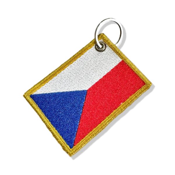 BP0085-001 Bandeira Republica Tcheca Patch Bordado 7,5x5 - Imagem 8