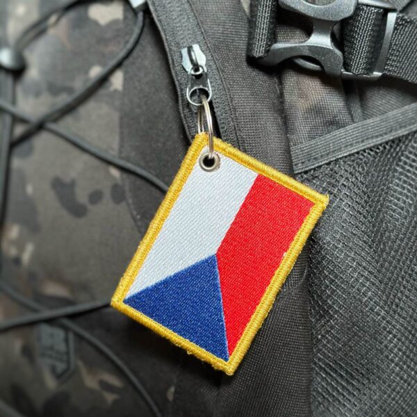 BP0085-001 Bandeira Republica Tcheca Patch Bordado 7,5x5 - Imagem 4