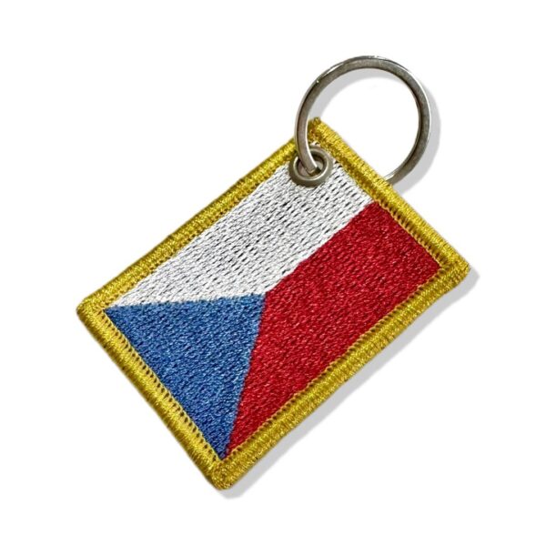 BP0085-011 Bandeira República Tcheca Patch Bordado 5,7x3,8cm - Imagem 8