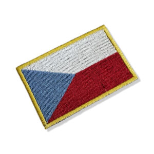 BP0085-001 Bandeira Republica Tcheca Patch Bordado 7,5×5