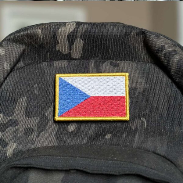 BP0085-001 Bandeira Republica Tcheca Patch Bordado 7,5x5 - Imagem 2