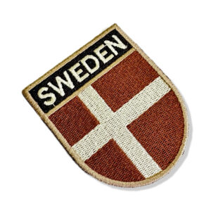 BP0087E-004 Bandeira Suécia Patch Bordado 6,8×8,0cm