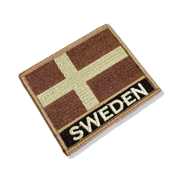 BP0087N-004 Bandeira Suécia Patch Bordado 7,5x6,3cm - Imagem 7