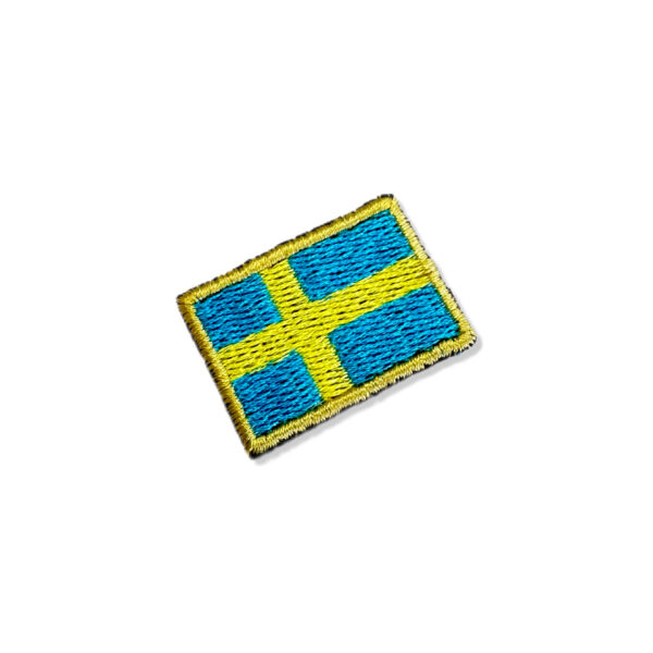 BP0087-031 Bandeira Suécia Patch Bordado 3,8x2,5cm