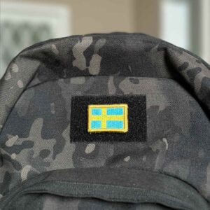 BP0087-031 Bandeira Suécia Patch Bordado 3,8×2,5cm