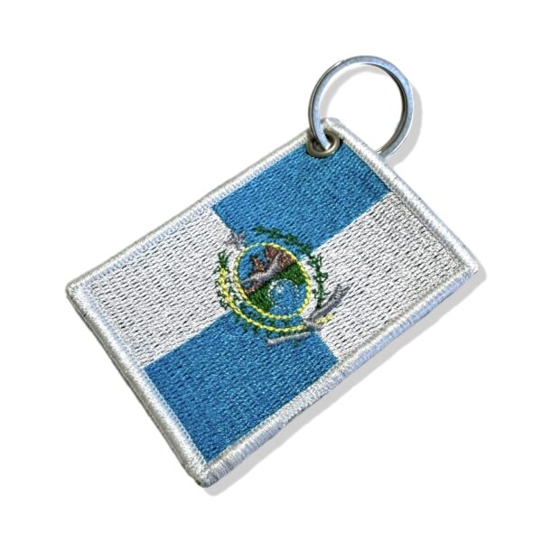BE0136-006 Bandeira Rio de Janeiro Brasil Patch Bordado 7,5x5,0cm - Imagem 2