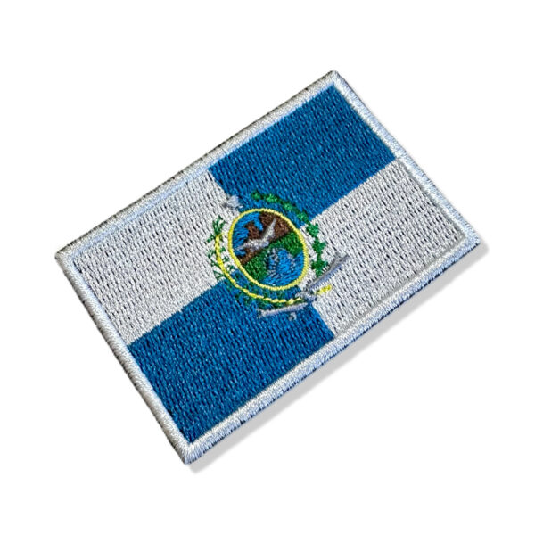 BE0136-006 Bandeira Rio de Janeiro Brasil Patch Bordado 7,5x5,0cm