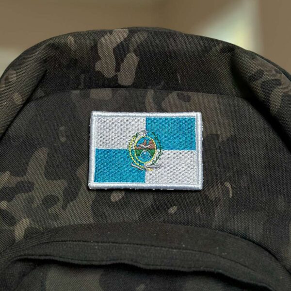 BE0136-006 Bandeira Rio de Janeiro Brasil Patch Bordado 7,5x5,0cm - Imagem 4