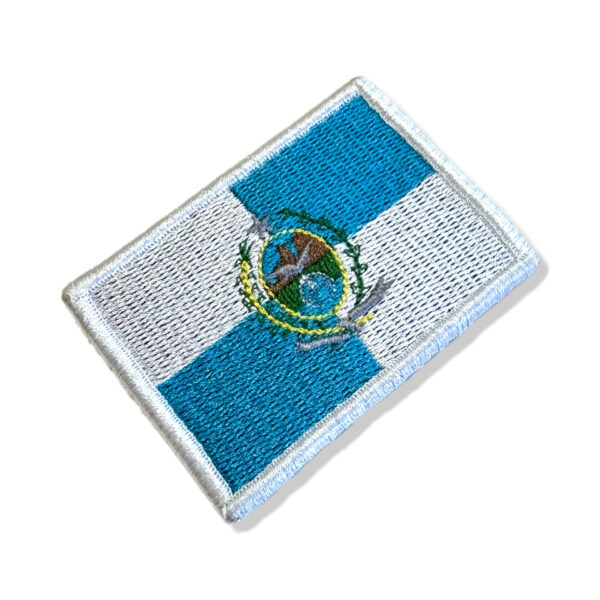 BE0136-006 Bandeira Rio de Janeiro Brasil Patch Bordado 7,5x5,0cm - Imagem 6