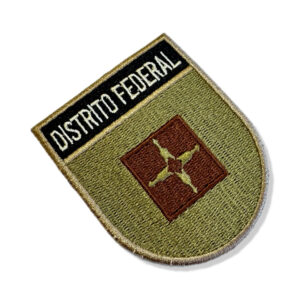BE0154E-003 Bandeira Distrito Patch Bordado 6,8×8,0cm