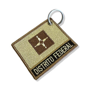 BE0154N-004 Bandeira Distrito Federal Patch Bordado 7,5×6,3cm