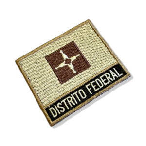 BE0154N-004 Bandeira Distrito Federal Patch Bordado 7,5×6,3cm