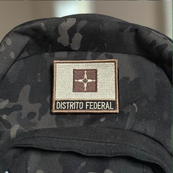 BE0154N-004 Bandeira Distrito Federal Patch Bordado 7,5x6,3cm - Imagem 4