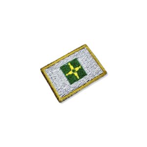 BE0154-031 Bandeira Distrito Patch Bordado 3,8×2,5cm