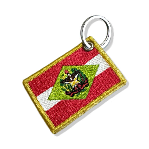 BE0168-011 Bandeira Santa Catarina Brasil Patch Bordado 5,7x3,8cm - Imagem 5