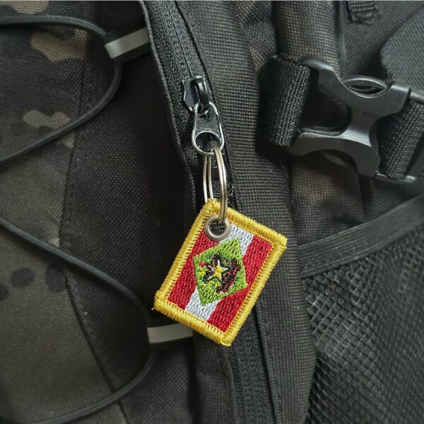 BE0168-031 Bandeira Santa Catarina Brasil Patch Bordado 3,8x2,5cm - Imagem 4