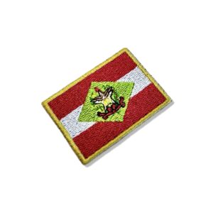 BE0168-011 Bandeira Santa Catarina Brasil Patch Bordado 5,7×3,8cm