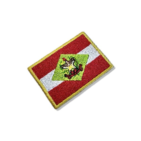 BE0168-011 Bandeira Santa Catarina Brasil Patch Bordado 5,7x3,8cm