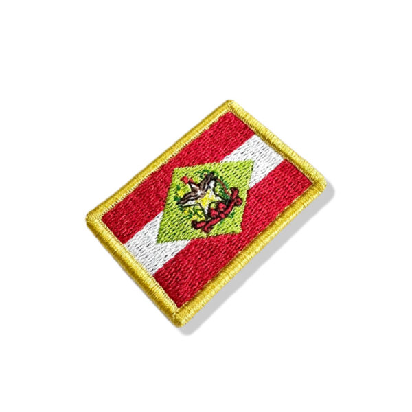 BE0168-011 Bandeira Santa Catarina Brasil Patch Bordado 5,7x3,8cm - Imagem 8