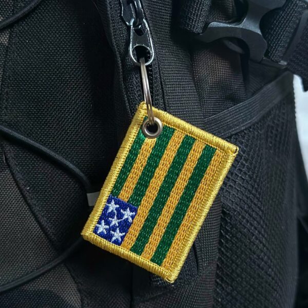 BE0172-011 Bandeira Goias Patch Bordado 5,7x3,8cm - Imagem 5