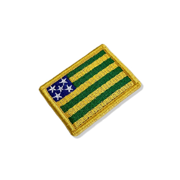 BE0172-011 Bandeira Goias Patch Bordado 5,7x3,8cm - Imagem 8