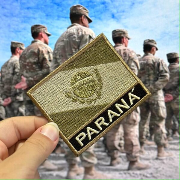 BE0174N-003 Bandeira Paraná Patch Bordado 7,5x6,3cm - Imagem 3